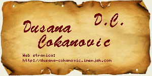 Dušana Čokanović vizit kartica
